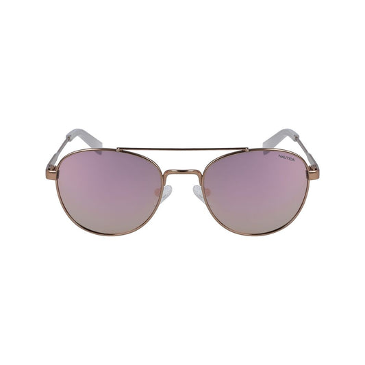Nautica Pink Metal Sunglasses – Rose Mirrored Lenses for Men