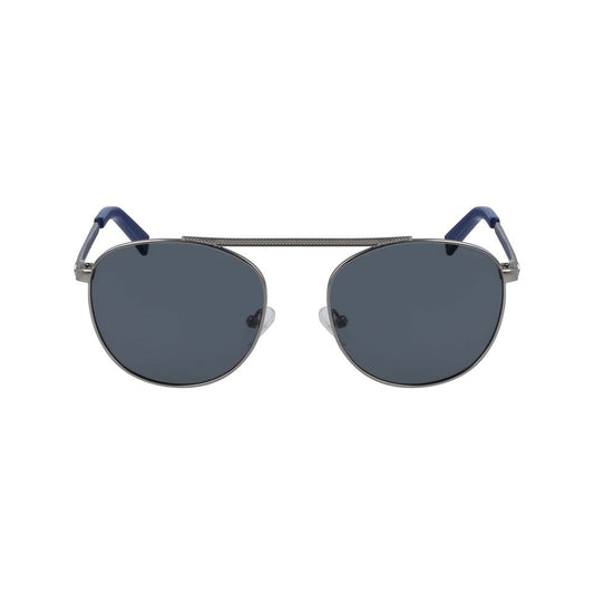 Nautica Men's Sunglasses – Gray Metal Frame, Blue Polarized Lenses