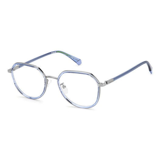 Polaroid Unisex Gray Polyamide Glasses – 53mm Full-Rim Frame