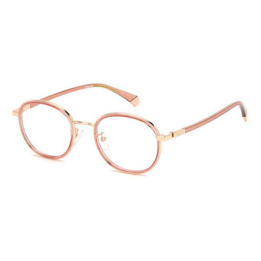 Polaroid Unisex Gold Polyamide Optical Glasses – 50mm