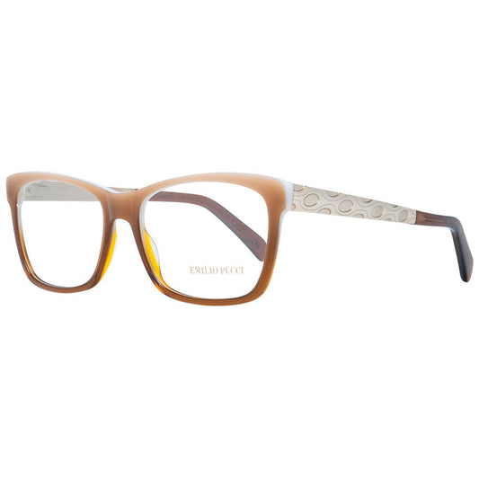 Emilio Pucci Women’s Optical Glasses – Brown Full-Rim Frame, 54mm