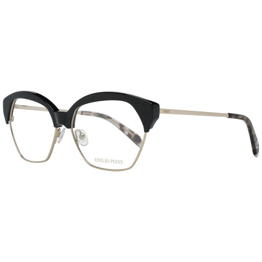 Emilio Pucci Women's Optical Glasses – Black Metal Frames, 56mm