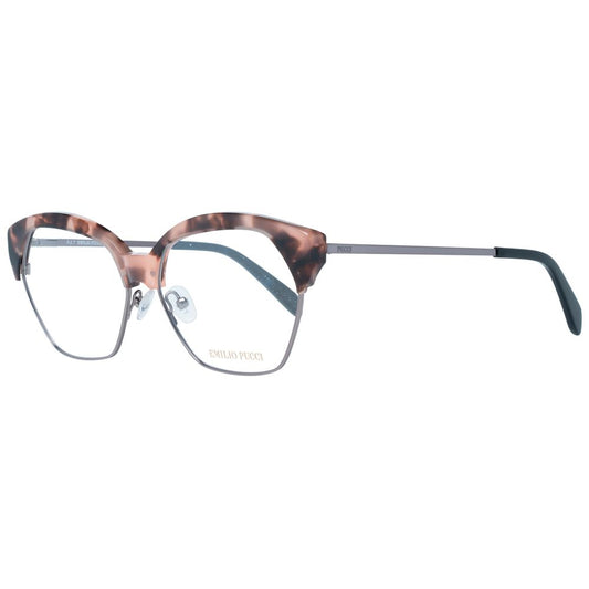 Emilio Pucci Women’s Optical Glasses – Brown Metal Frames, 56mm