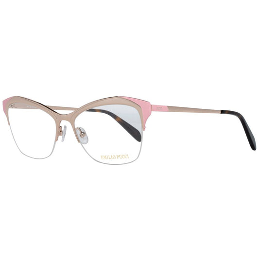 Emilio Pucci Women’s Optical Glasses – Gold Metal Frame, 53mm