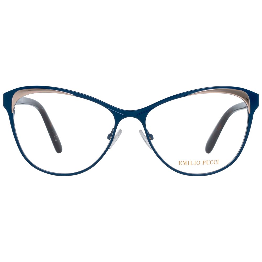 Emilio Pucci Women’s Optical Glasses – Blue Metal Frames, 53mm