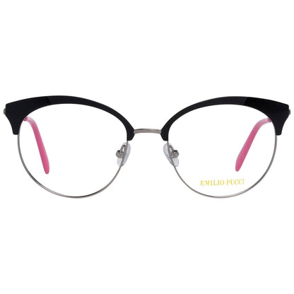 Emilio Pucci Women’s Optical Glasses – Black Metal Frame, 52mm