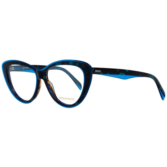 Emilio Pucci Women’s Optical Glasses – Blue Square Frame, 55mm