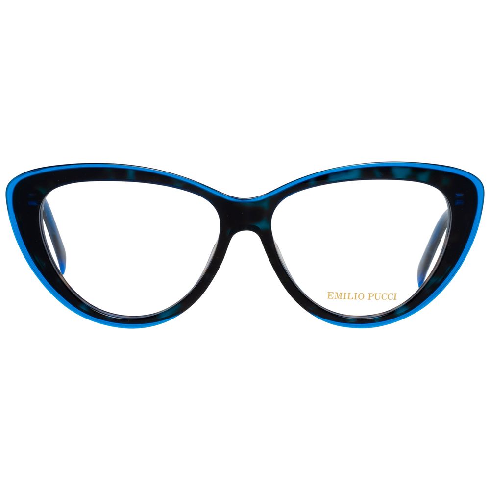 Emilio Pucci Women’s Optical Glasses – Blue Square Frame, 55mm