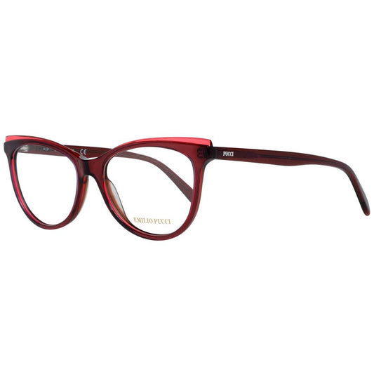 Emilio Pucci Women’s Optical Glasses – Red Square Frame, 53mm