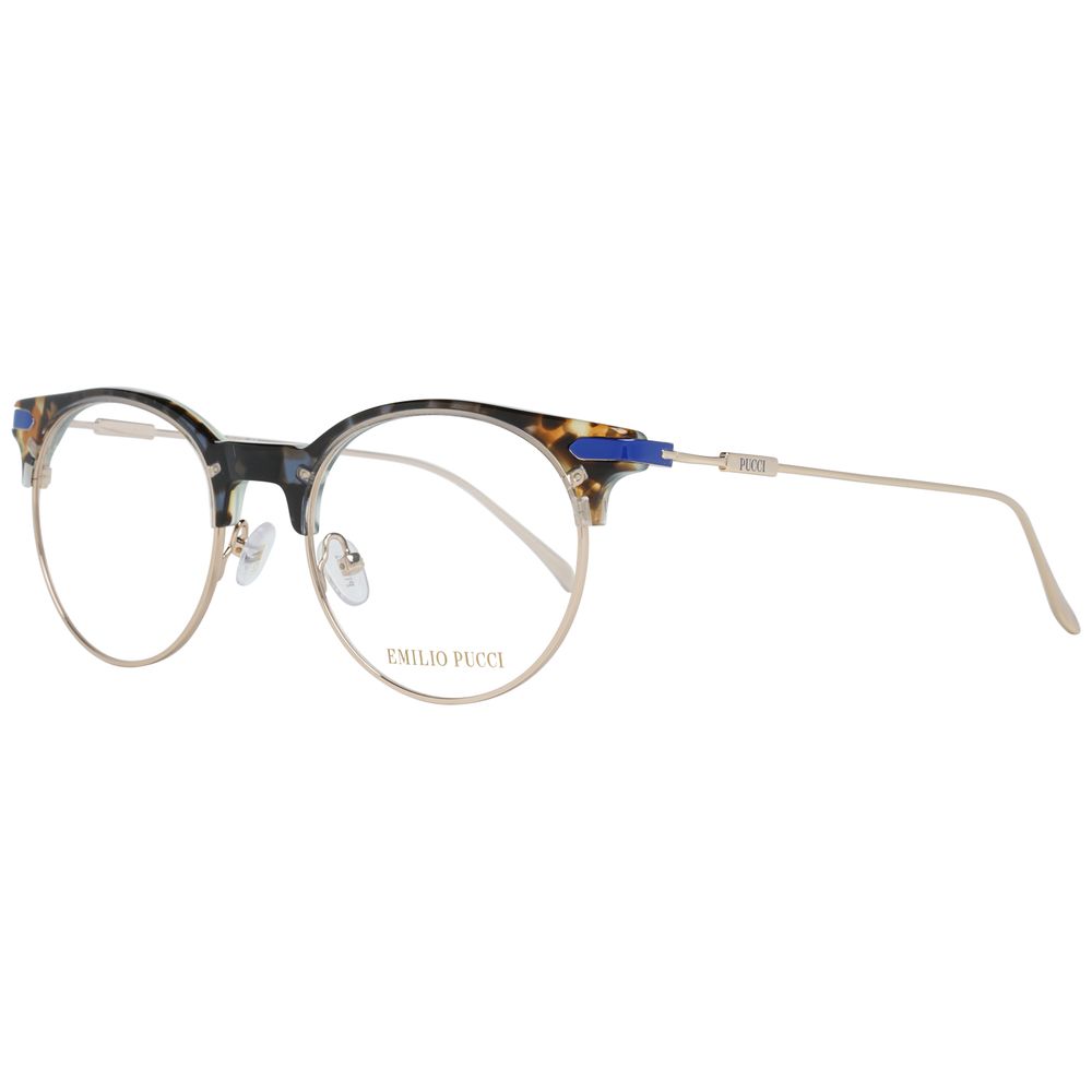 Emilio Pucci Women's Optical Glasses – Gold Metal Frames, 50mm
