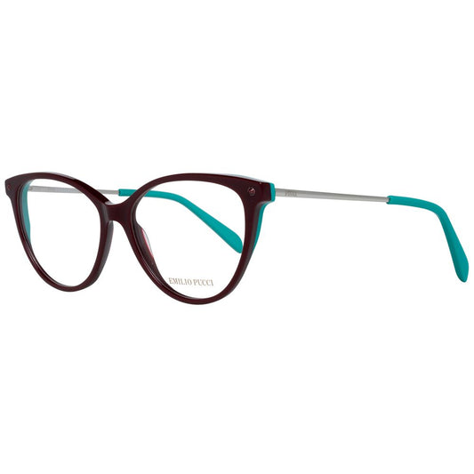 Emilio Pucci Women’s Optical Glasses – Red Full-Rim Frame, 55mm