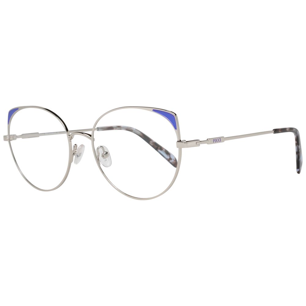Emilio Pucci Women's Optical Glasses – Grey Metal Frames, 54mm