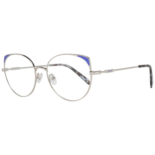 Emilio Pucci Women's Optical Glasses – Grey Metal Frames, 54mm