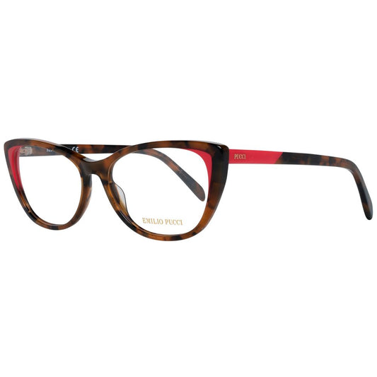 Emilio Pucci Women’s Optical Glasses – Brown Full-Rim Frame, 55mm