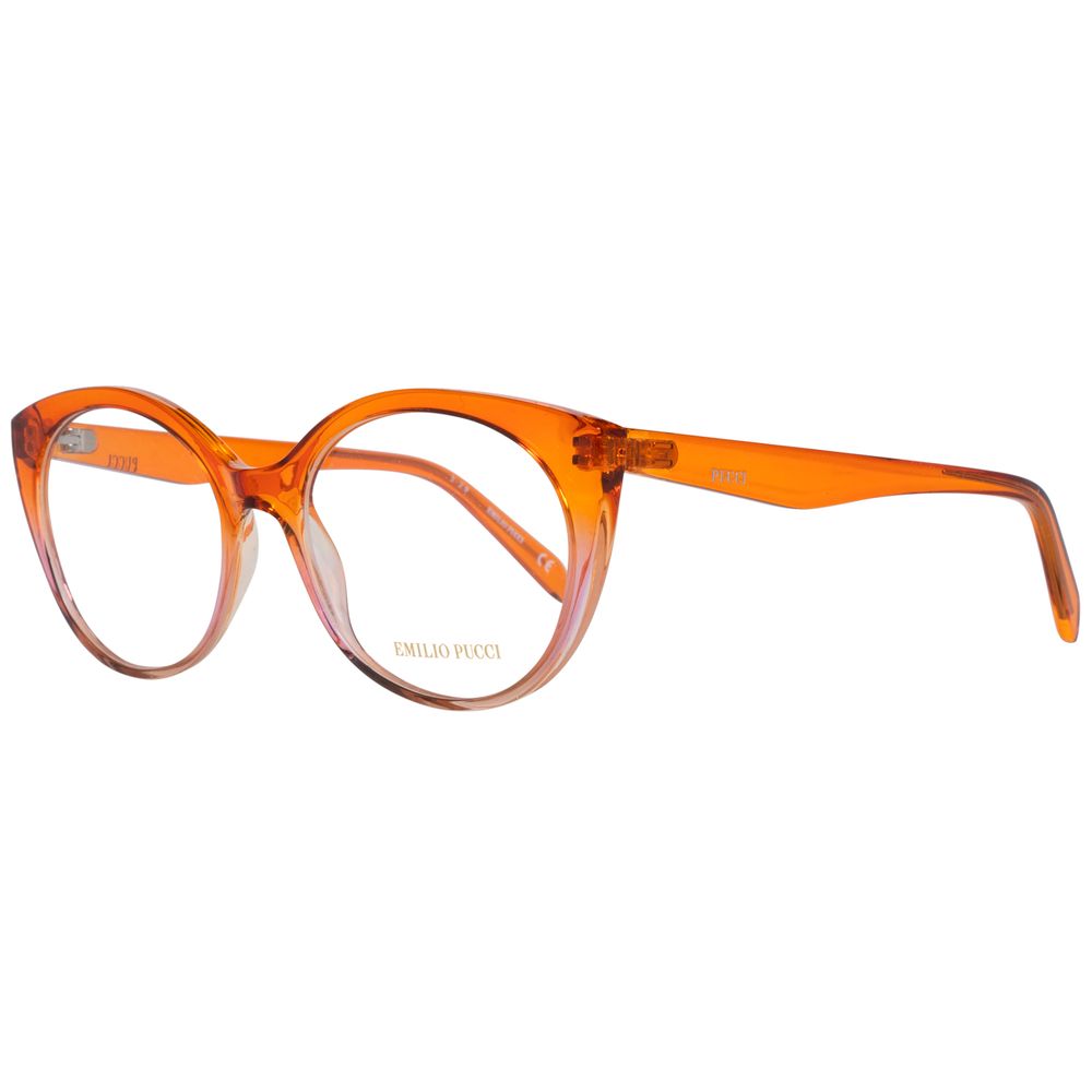 Emilio Pucci Women’s Optical Glasses – Orange Full-Rim Frame, 54mm