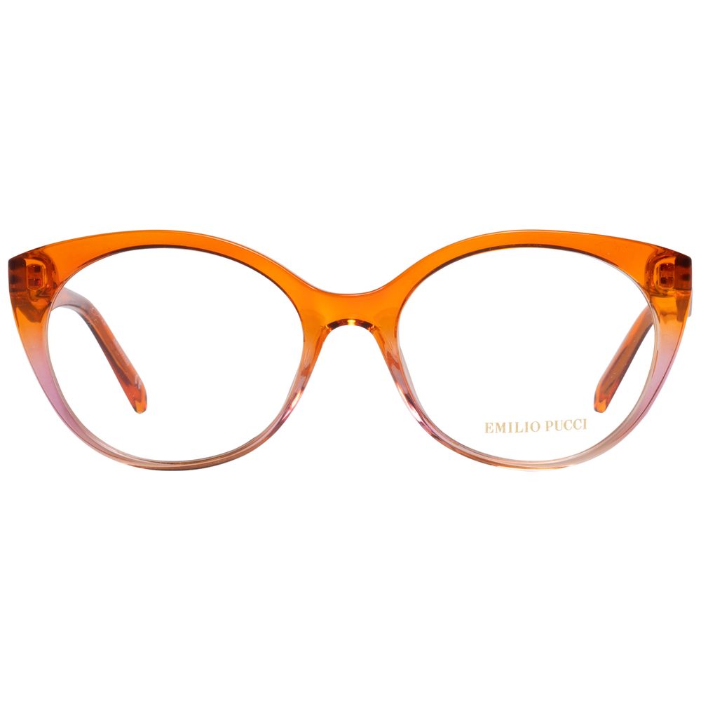 Emilio Pucci Women’s Optical Glasses – Orange Full-Rim Frame, 54mm