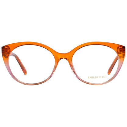Emilio Pucci Women’s Optical Glasses – Orange Full-Rim Frame, 54mm