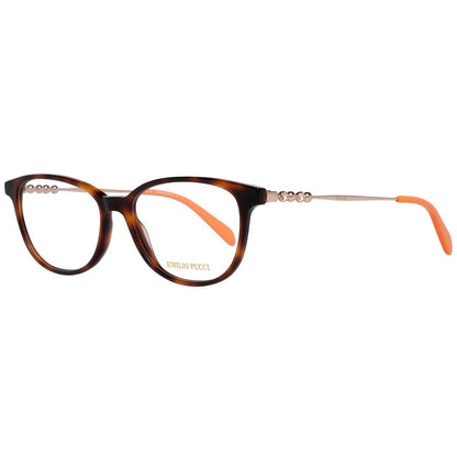 Emilio Pucci Women’s Optical Glasses – Brown Square Frames, 55mm