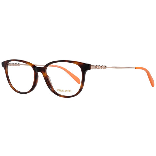Emilio Pucci Women’s Optical Glasses – Brown Square Frames, 55mm