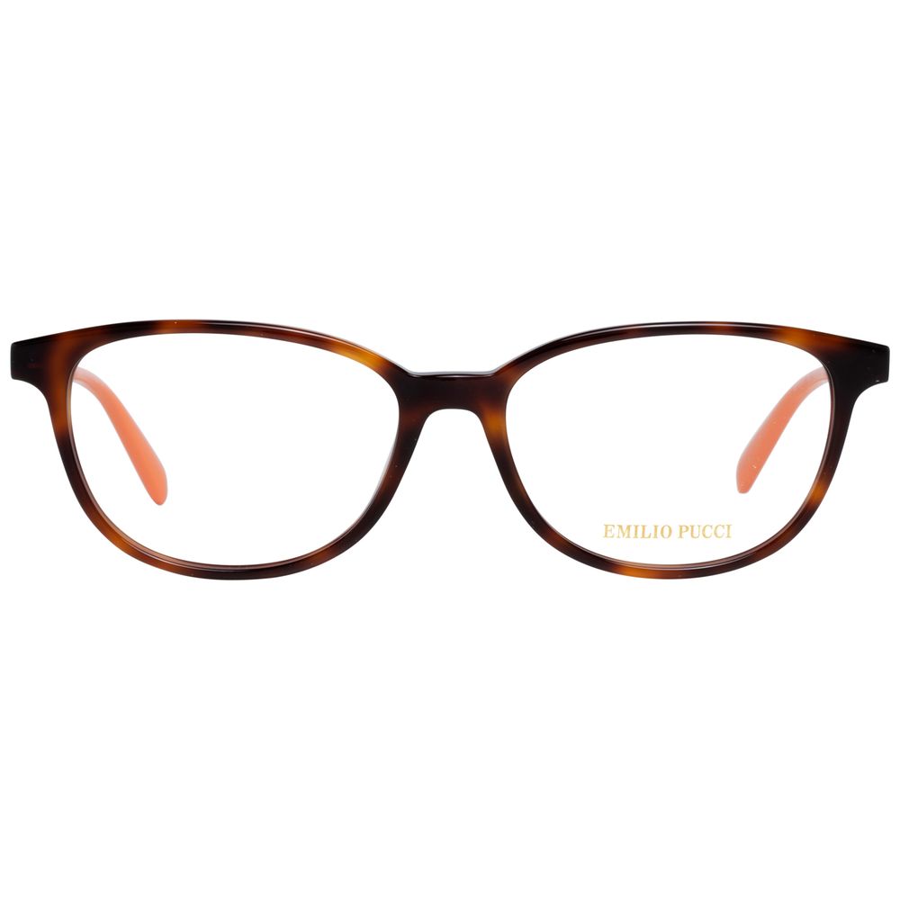 Emilio Pucci Women’s Optical Glasses – Brown Square Frames, 55mm
