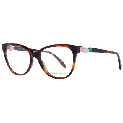 Emilio Pucci Women’s Optical Glasses – Brown Square Frames, 54mm
