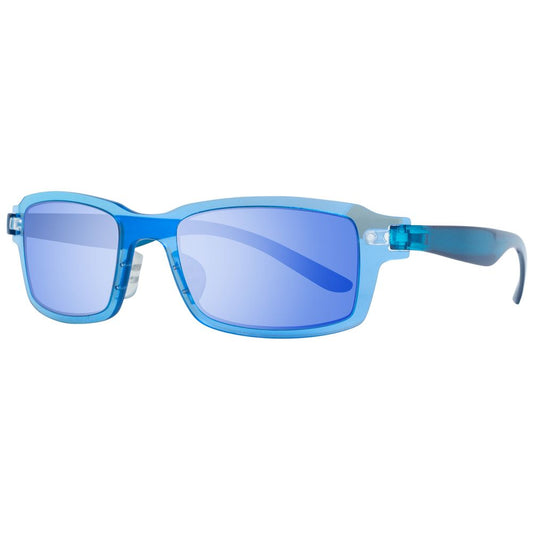 Try Cover Change Men’s Sunglasses – Blue Plastic Frame, Purple Lenses