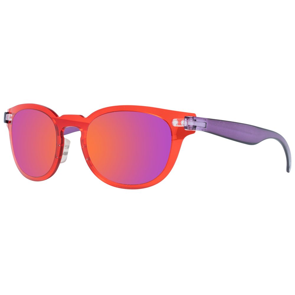 TRY COVER CHANGE Men's Multicolor Sunglasses – Red Frames, Pink Lenses