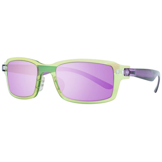 TRY COVER CHANGE Men's Bicolor Plastic Sunglasses - Green & Purple