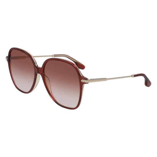Victoria Beckham Women's Sunglasses – Bordeaux Acetate Frame, Gradient Red Lenses