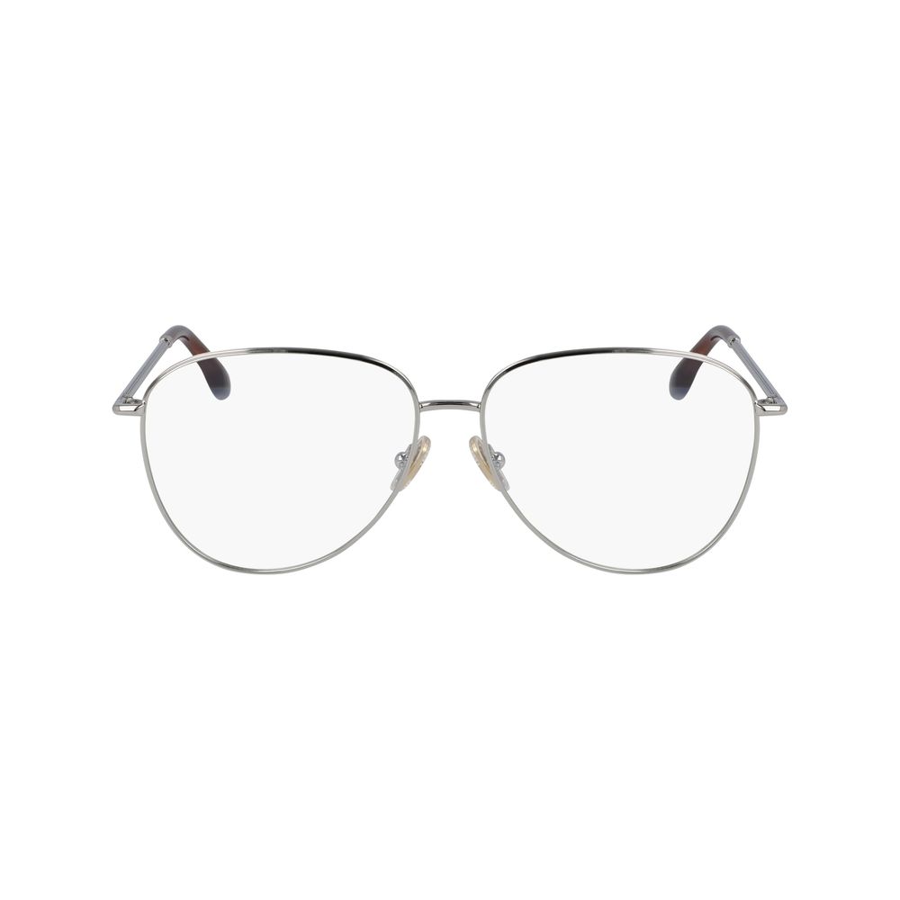 Victoria Beckham Women’s Optical Glasses – Grey Metal Frame, 57mm