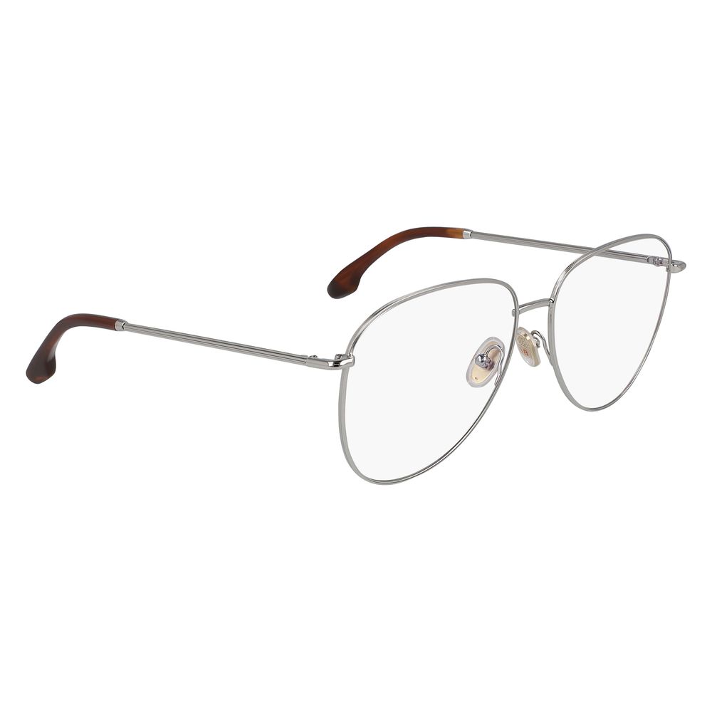 Victoria Beckham Women’s Optical Glasses – Grey Metal Frame, 57mm