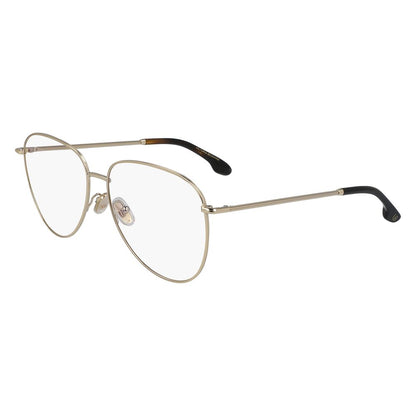 Victoria Beckham Women’s Gold Metal Glasses – 57mm Frames