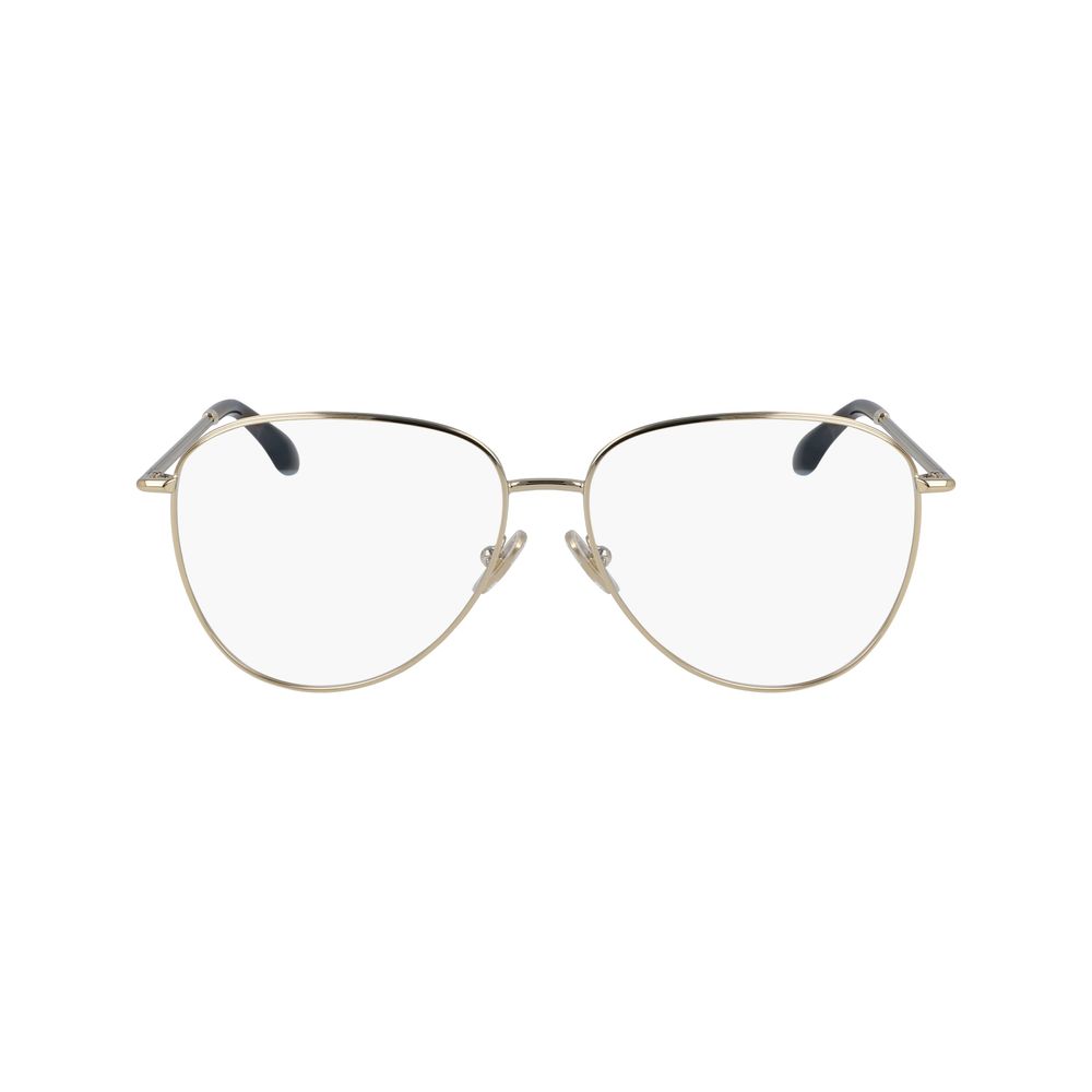 Victoria Beckham Women’s Gold Metal Glasses – 57mm Frames