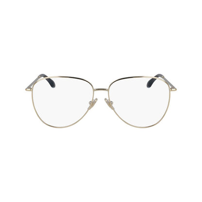 Victoria Beckham Women’s Gold Metal Glasses – 57mm Frames