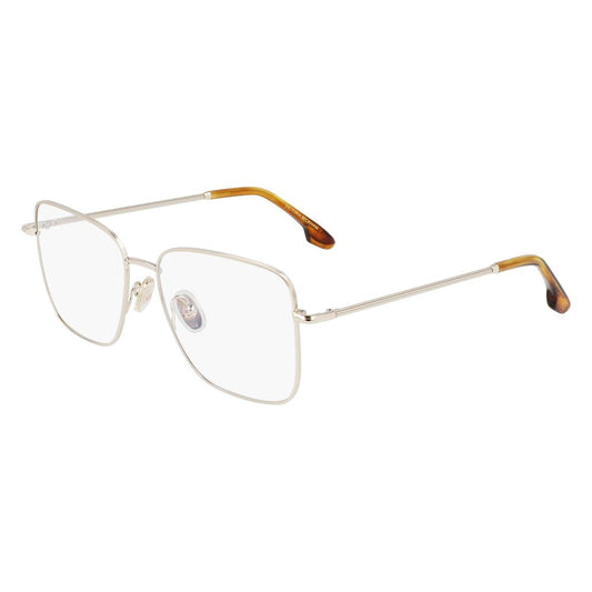 Victoria Beckham Gold Metal Eyeglasses - Square Frames, 54mm