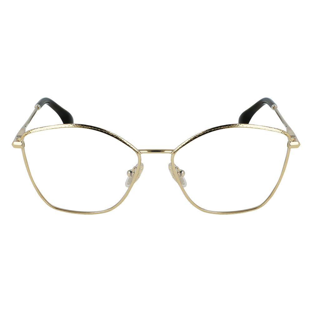 Victoria Beckham Women’s Optical Glasses – Golden Full-Rim Frame, 54mm