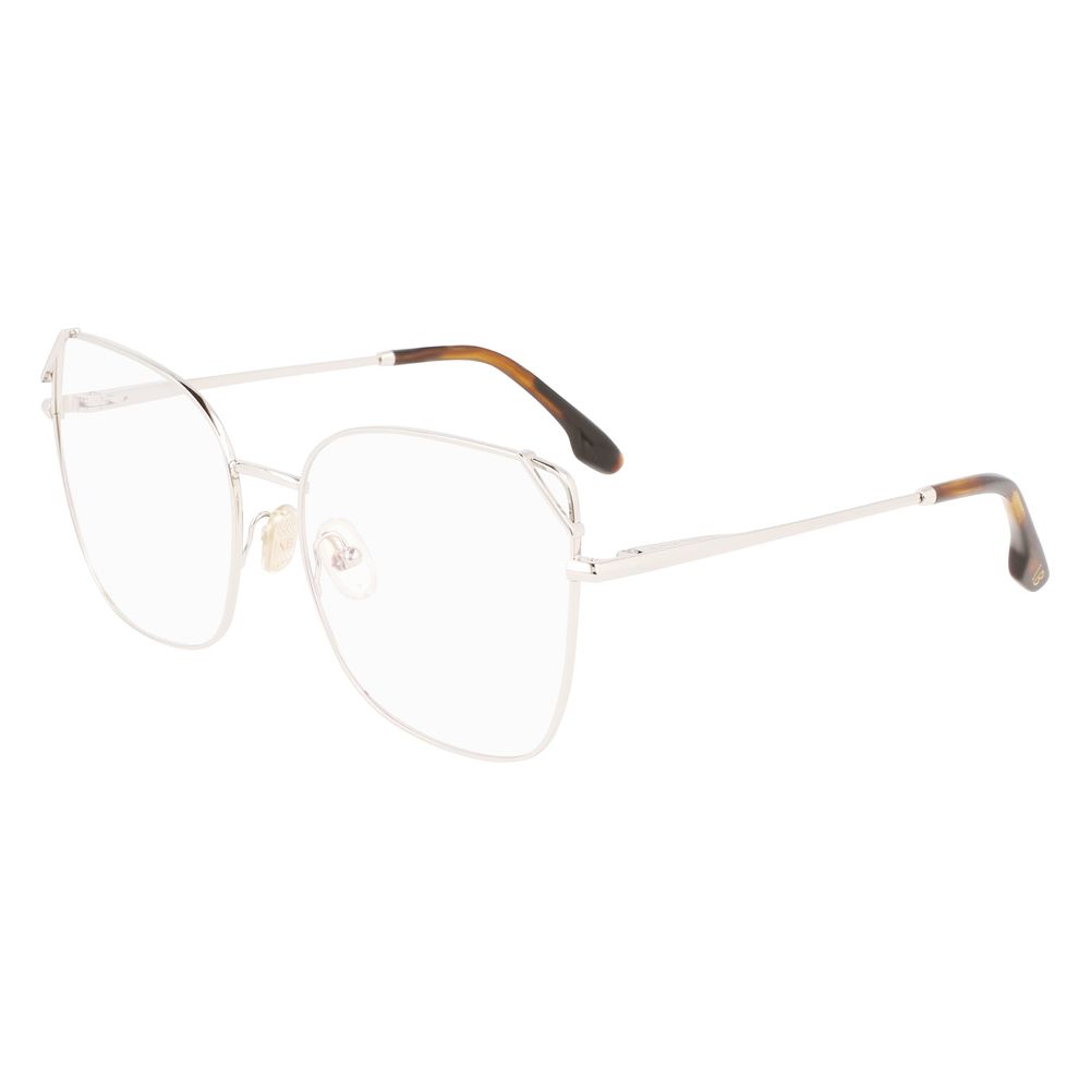 Victoria Beckham Women's Optical Glasses – Grey Metal Frame, 57mm