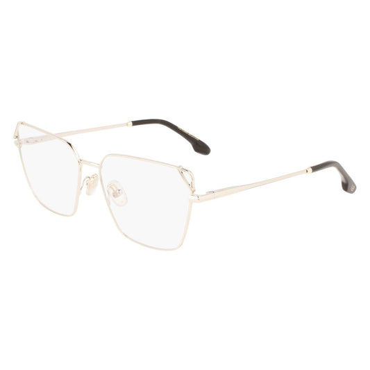 Victoria Beckham Gold Metal Glasses – Elegant Full-Rim Frames