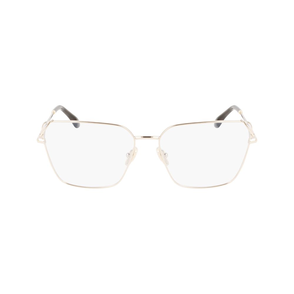 Victoria Beckham Gold Metal Glasses – Elegant Full-Rim Frames