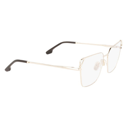 Victoria Beckham Gold Metal Glasses – Elegant Full-Rim Frames