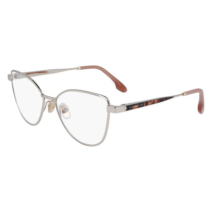 Victoria Beckham Women’s Optical Glasses – Golden Metal Frame, 55mm
