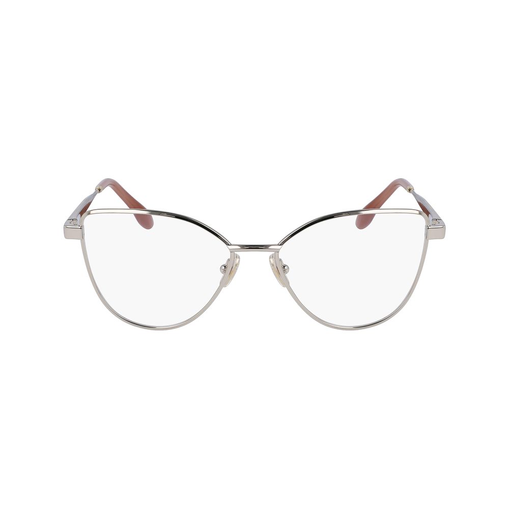 Victoria Beckham Women’s Optical Glasses – Golden Metal Frame, 55mm