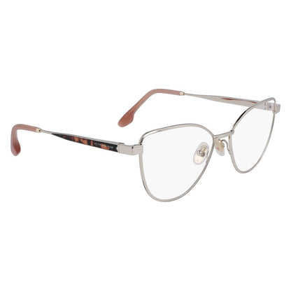 Victoria Beckham Women’s Optical Glasses – Golden Metal Frame, 55mm