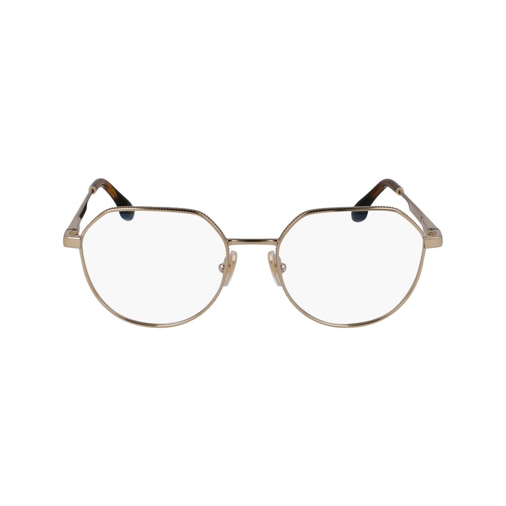 Victoria Beckham Gold Metal Glasses – Designer Optical Frames