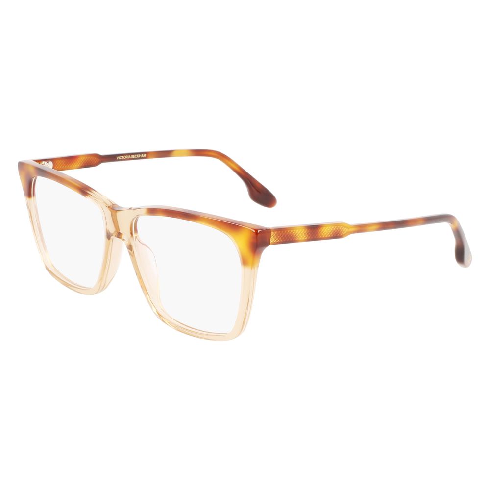Victoria Beckham Brown Acetate Glasses – 54mm Square Frames