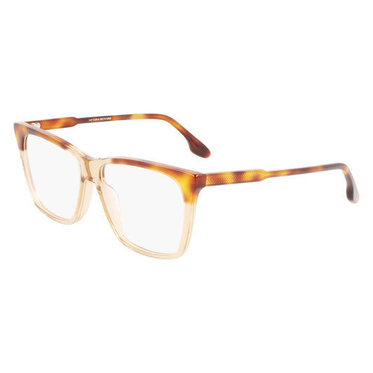 Victoria Beckham Brown Acetate Glasses – 54mm Square Frames