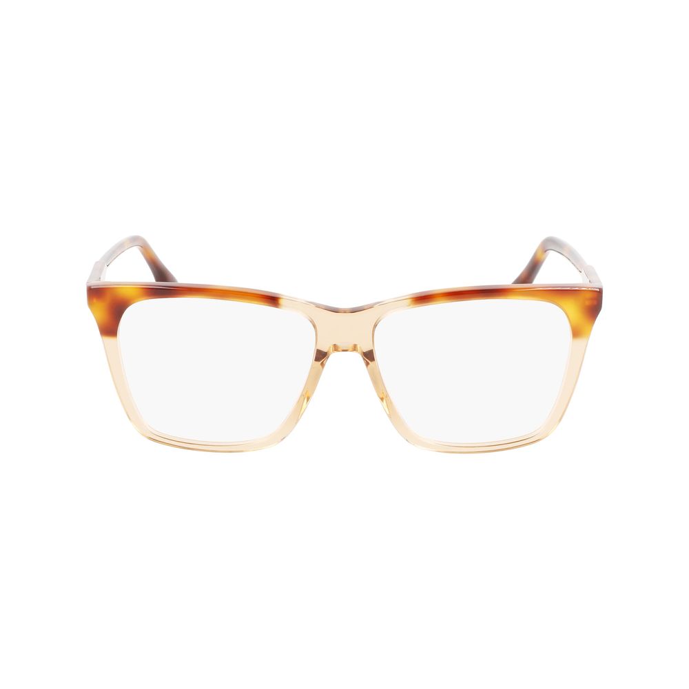 Victoria Beckham Brown Acetate Glasses – 54mm Square Frames