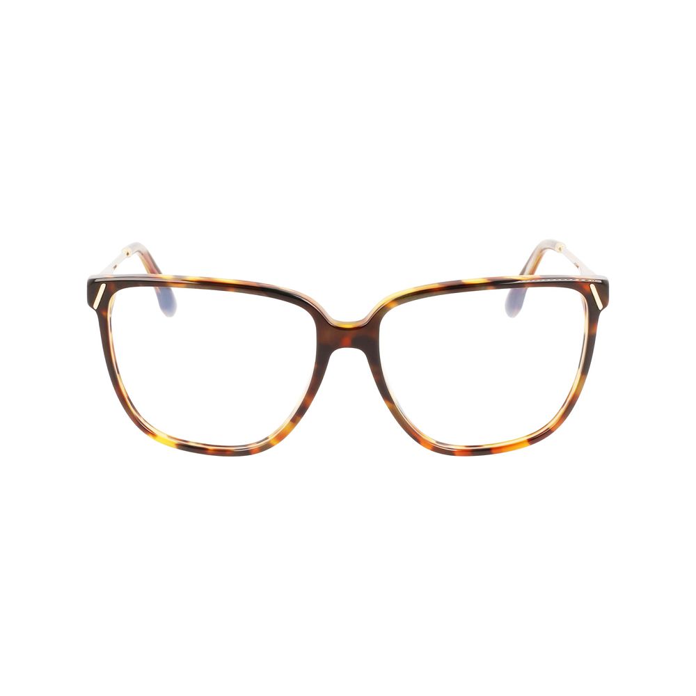 Victoria Beckham Brown Acetate Glasses – 57mm Frames
