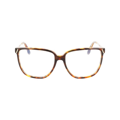 Victoria Beckham Brown Acetate Glasses – 57mm Frames