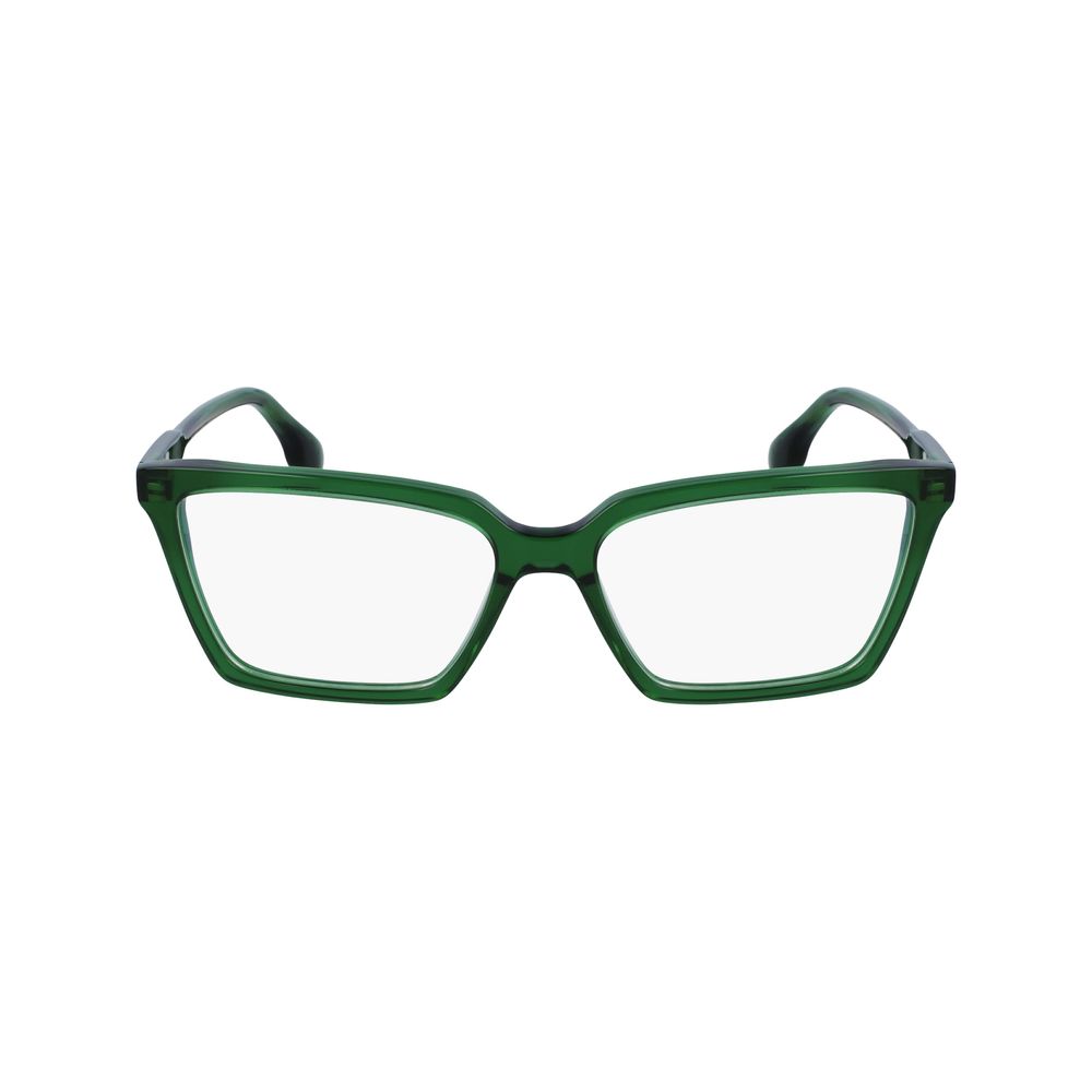 Victoria Beckham Women’s Optical Glasses – Green Square Frame, 55mm